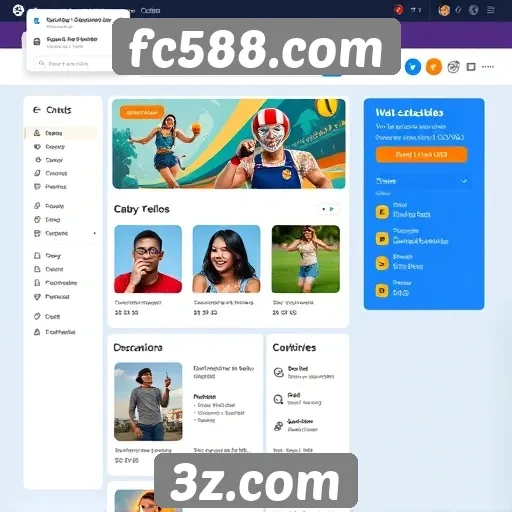 Interface do usuário no site fc588.com é intuitiva